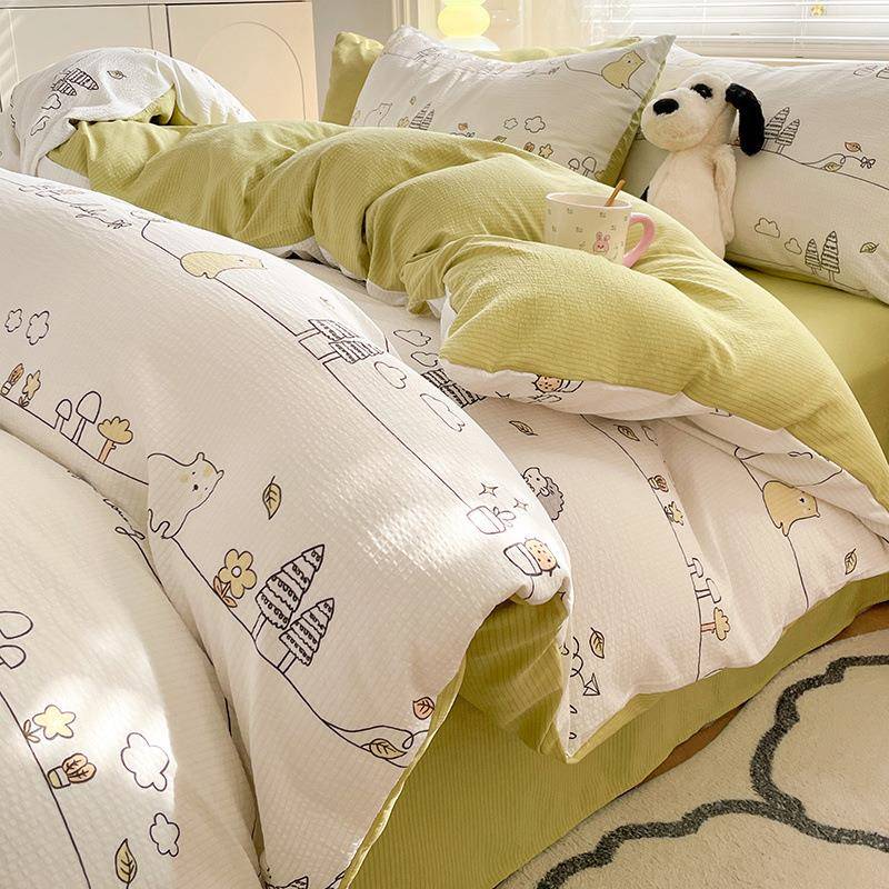 七件四套床人用品八件套双被子件套组合被芯枕芯全套一BBY整套上