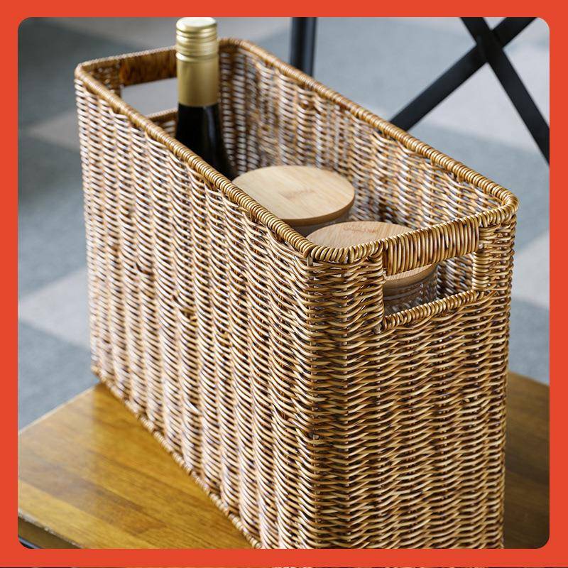 收?卷仿藤F7665JHH编装放字织画的轴桶书房书报书画书法作品纳筐