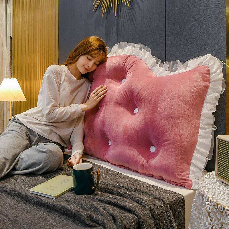 床头软包可公爱主靠背水晶绒靠垫枕双人1by07ykP大靠枕榻榻米靠可