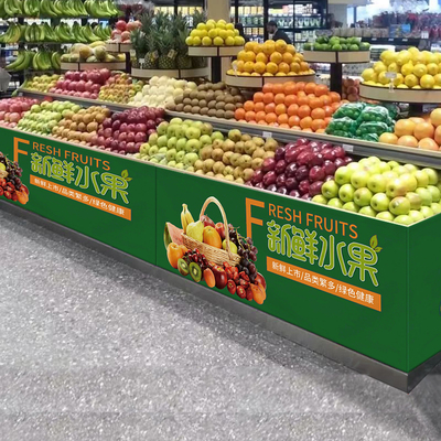 定制水果店货架围布遮挡帘蔬菜店铺超市储物柜遮挡布帘可拉动挂帘