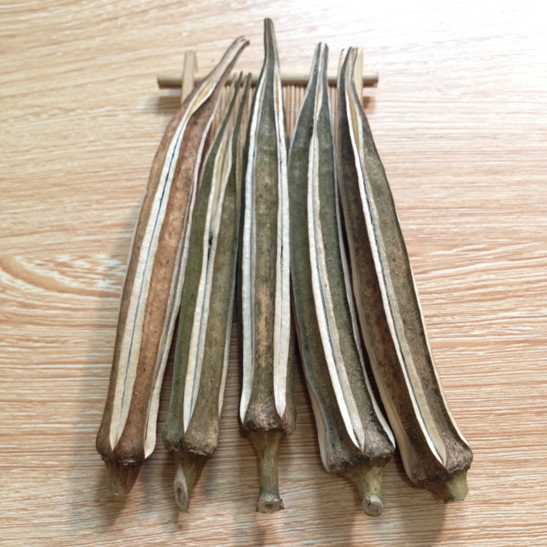 黄秋葵干果 500克包邮 泡茶秋葵干果荚 金花葵羊角豆蜀葵果直销