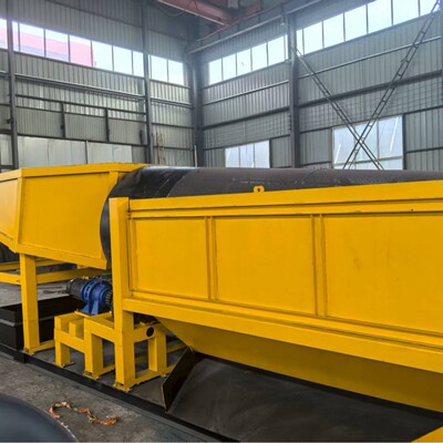 机械筛分设备滚筒筛Trommel screen由旋转圆筒筛网组成