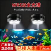 灵鳍智能鱼缸筒灯全光谱可调已接入米家APP原生溪流水草爆藻专用