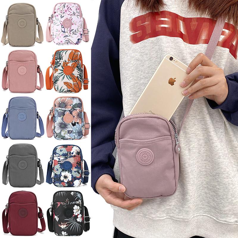 手机包女斜挎2025新款迷你小包包轻便尼龙布包潮百搭竖款斜挎小包