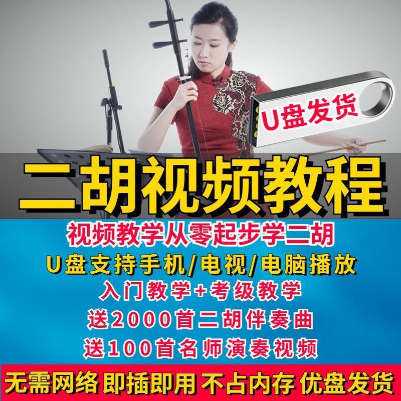 二胡教程 U盘 64G 零基础刻录盘个性化服务