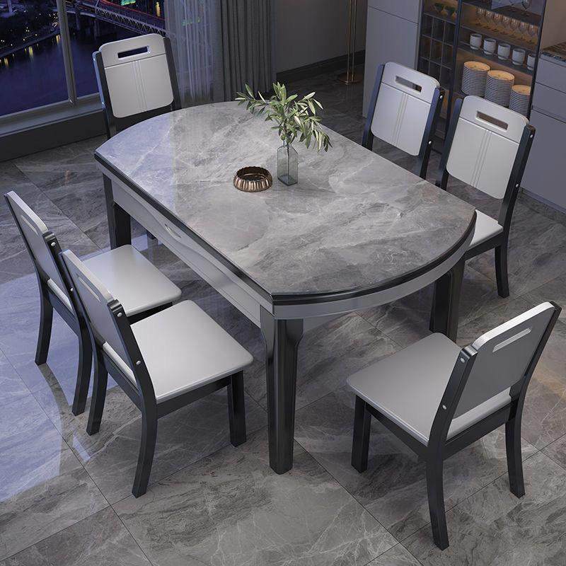 餐桌椅可变圆桌岩板实木轻奢高端家用现代简约意式网红多功能亮光,住宅家具,岩板餐桌,淘宝优惠券,粉丝福利购,淘宝优惠卷