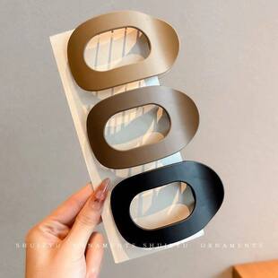 高端简约磨砂高级感大号鸭嘴夹发夹后脑勺抓夹头饰鲨鱼夹2025新款