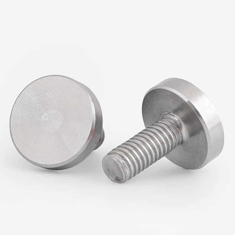 304不锈钢广告螺丝钉实心玻璃镜钉装饰钉玻璃固定手拧螺丝钉M3-M8