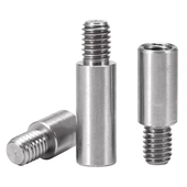 304不锈钢单头圆形螺柱机箱主板螺丝隔离柱加长连接柱M2.5M2 M16