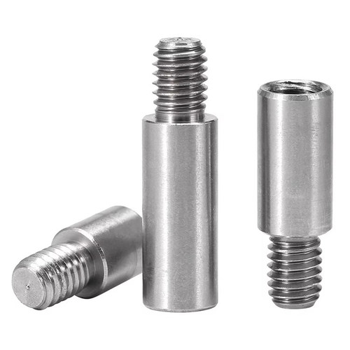 304不锈钢单头圆形螺柱机箱主板螺丝隔离柱加长连接柱M2.5M2-M16