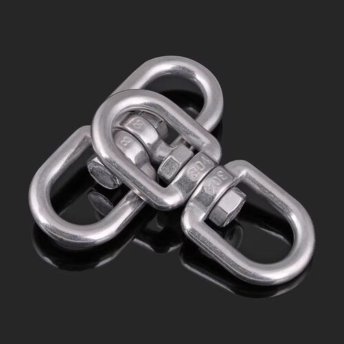 304不锈钢旋转环8字环扣狗链索具配件万向转环连接环M4M5M6M8-M20