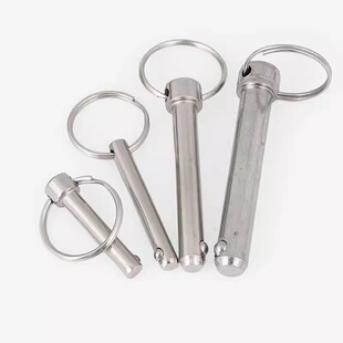 304不锈钢双钢珠销安全销保险销球头锁紧拉环销快卸销M5M6M8 M25