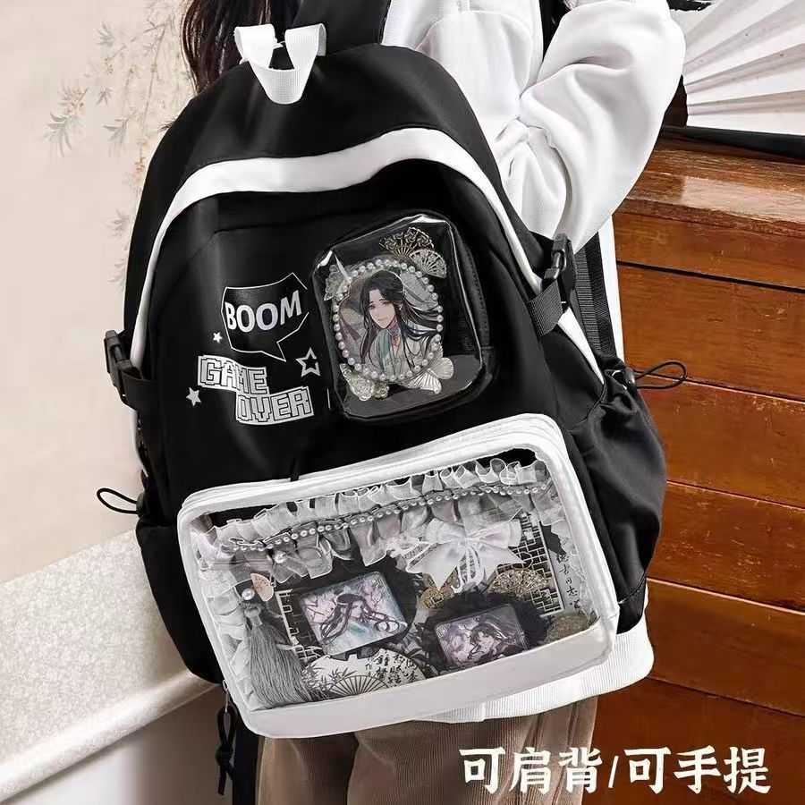 书包带痛层双肩包日系痛包吧唧