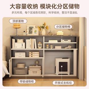 转角书体桌书架一墙角无品牌 电脑桌台式 简约家用学学习桌写卧室