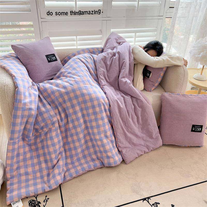 全棉抱枕被公两用办室FXJ-BZ60车载折叠午家睡枕被头毯子用沙发靠,居家布艺,抱枕被,淘宝优惠券,粉丝福利购,淘宝优惠卷