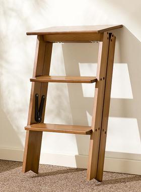 ?折家叠梯凳加厚加粗子登高梯梯SOF凳用爬人字梯小型轻便凳两用合