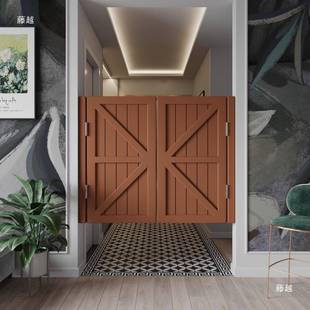 实木室半腰栅门内隔断栏门门双55122开走廊矮门过道门洗手间小门