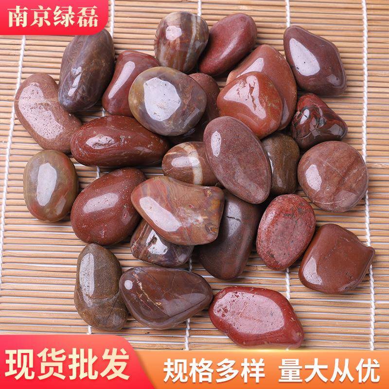雨红花子石庭院园原石五366彩色林装饰鱼缸花盆石头小石色鹅卵石
