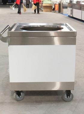 保JRT温汤桶车带桶山东家商用加热不厂锈钢保温粥车暖汤车