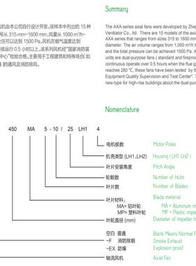 亿利达轴风机AXA系列流M风机AXA921526400A--6