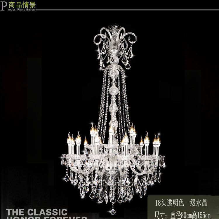 批发楼梯吊灯欧式水晶灯复式楼别墅客厅灯大气旋转楼梯间长灯