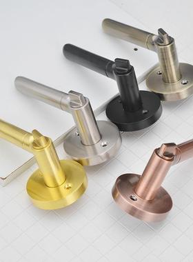 TAU生三杆门锁锁圆柄通用性铝合金门锁卫间卧室锁三杆式静门音执