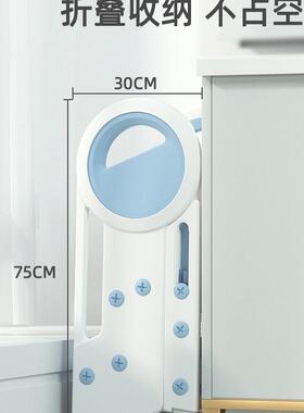 童儿洗漱台踩凳宝宝卫洗手台折阶凳垫脚凳生间脚踏凳可叠脚QWM踩