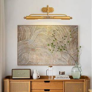 镜画灯油灯照画灯全铜前灯法式 复古镜梳浴画室HQS卫生间妆台 欧式