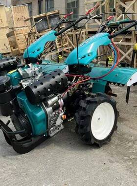 ZXU新款直四驱微耕农用果园施机肥开沟机多功能连耕地松土旋耕机