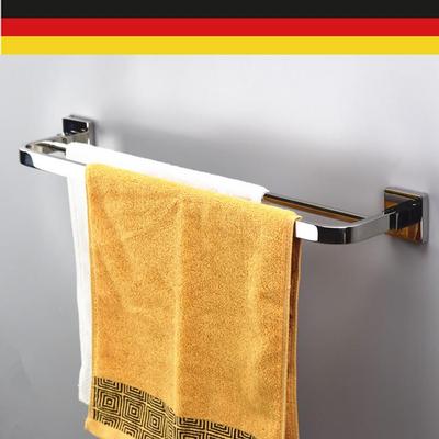 口德国毛巾架卫生304不锈钢间浴室置物架件五金挂出毛巾双杆175单杆