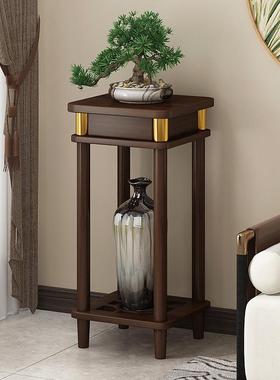 客落摆地式花架子家PSZ用厅花盆托木架非实件架新中式花台植物摆