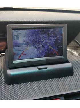 43.折叠显示器中控器台显示72782器车载倒车显寸示倒车电视