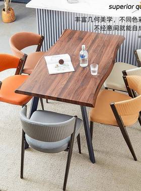 意式轻奢餐餐椅设计师小户型CC餐椅酒店66573约靠背椅现代简厅家