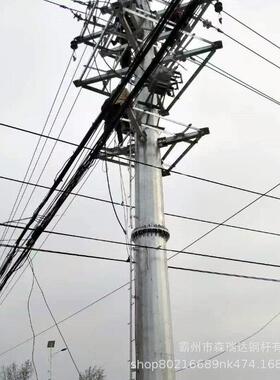 法兰盘按需定制压器连接210KV-20KV四回路变电力钢电管21输线路杆