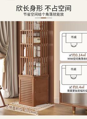隐形转书架LEJ现代简旋物置架落地简易书柜儿童学生约小书架转角