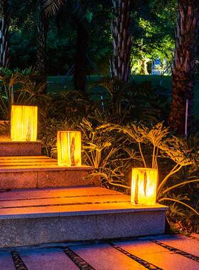 树灯太阳能户外庭院灯花园景观草坪小品公灯OFO凳灯子桩园摆件灯