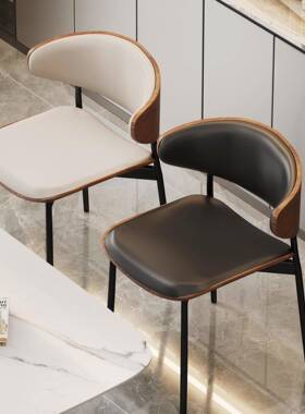 中古风餐餐椅桌家用实木2靠背985椅子025新款椅意式极简伊姆斯r*