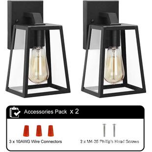 璃美式外户防水庭小夜灯花园别墅外围院288墙装饰复古玻壁灯