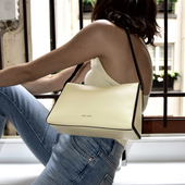 画颜女包manu atelier牛皮手提单肩法棍梯形prism bag腋下包