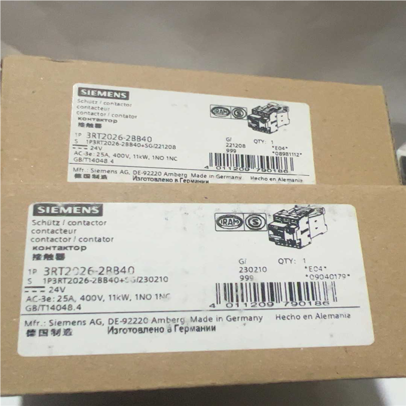 议价3RT2026-2BB40功率接触器AC-3e/AC适用
