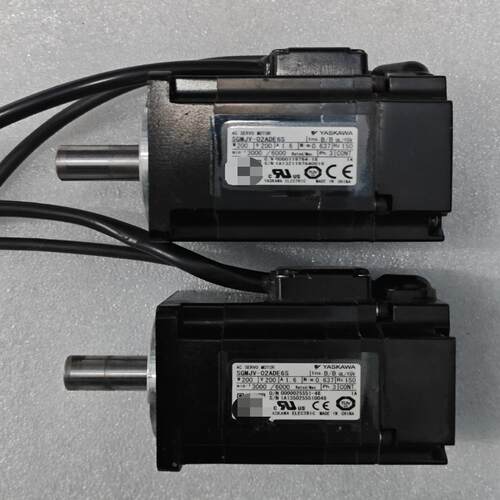 安川5系200w伺服电机 SGMJV-02ADE6S 成色如~议价