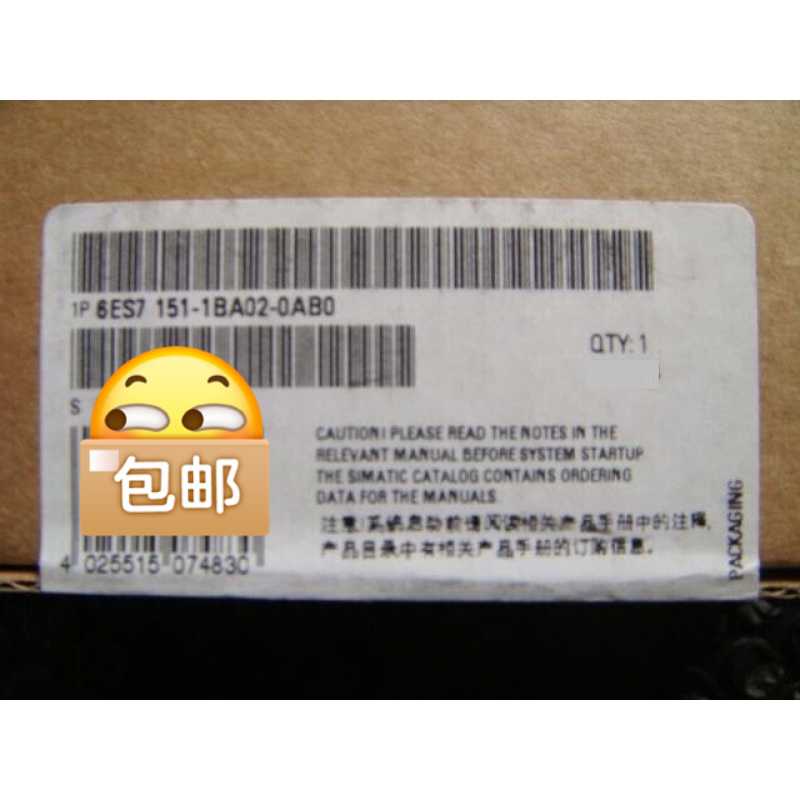 未开封6ES7151-1BA02-0AB0产品质保一年~议价