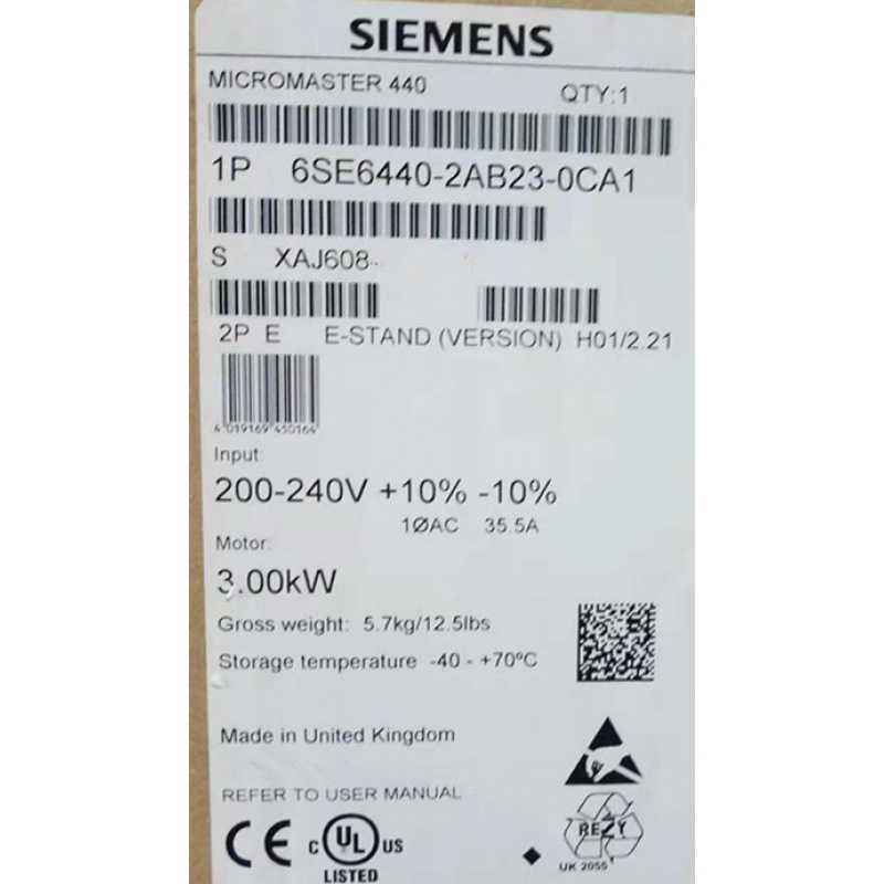 拍前咨询6SE6440-2AB23-0CA1西门子MM440变频器3KW6SE64402AB230C