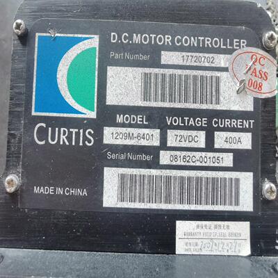 议~柯蒂斯CURTIS直流电机控制器型号1209M-6401