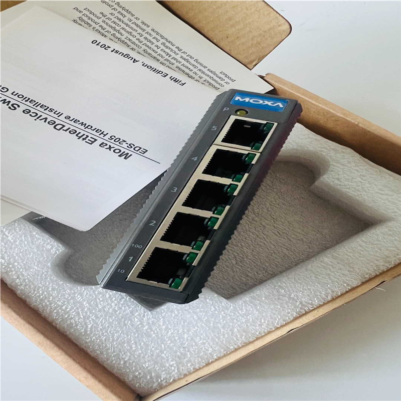 EDS-205 V2.1 5口非网管型工业以太网交换机MOX~议价