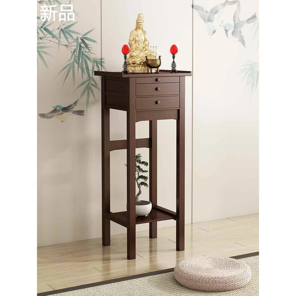 实木加高佛龛现代轻奢小型新中式立柜简约家用供桌佛台家用供奉台