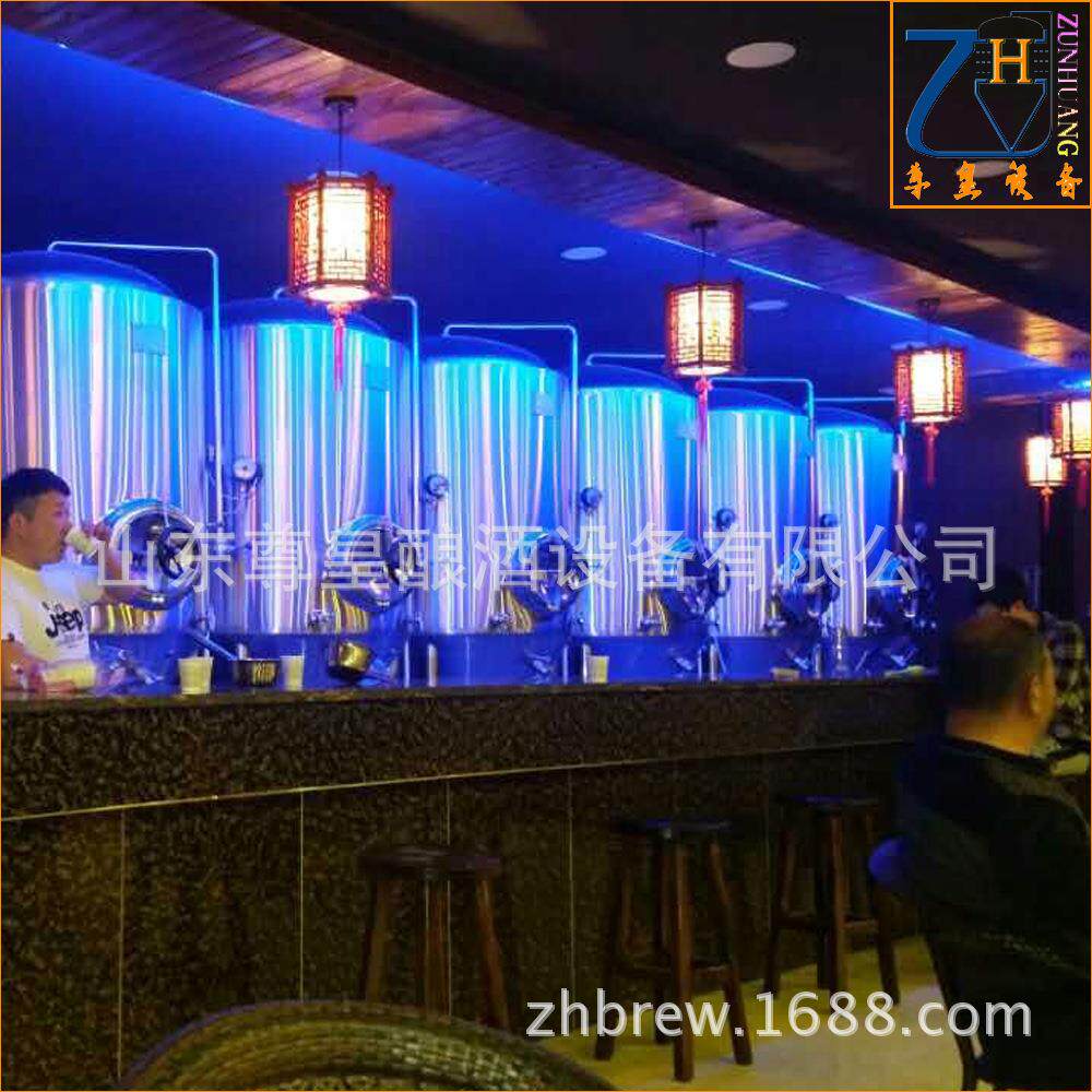 厂家直销专业小型啤酒酿酒设备 济南1000L不锈钢发酵罐鲜酿