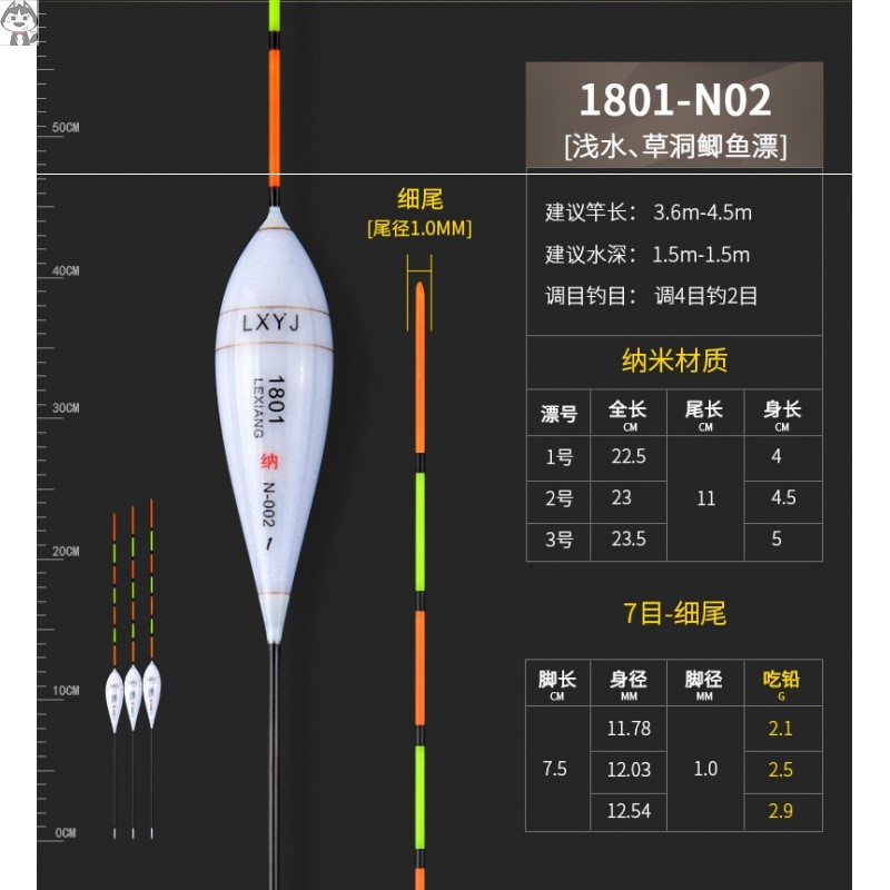 现货枣核型高灵敏鱼漂轻口鲫鱼纳米浮漂野钓醒目加粗池塘鲤鱼漂混