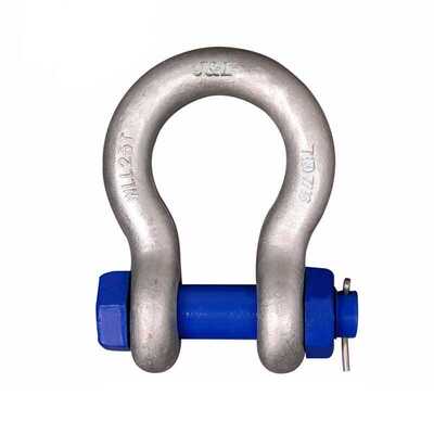 巨力索具弓型S6级BX型弓形优质合金结构钢卸扣S-BX35-2美式35吨