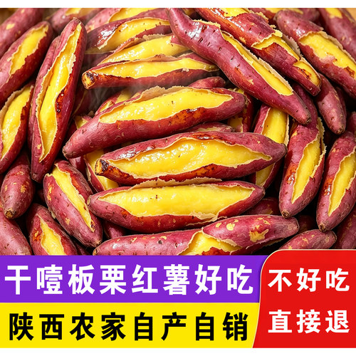 正宗陕西虢王板栗红薯新鲜沙地糖心蜜薯黄心地瓜香薯山芋现挖番薯